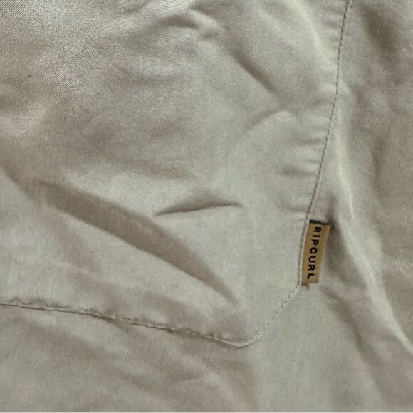 Rip Curl Men’s classic surf tech bone short sleeve button down shirt size large - Picture 3 of 7